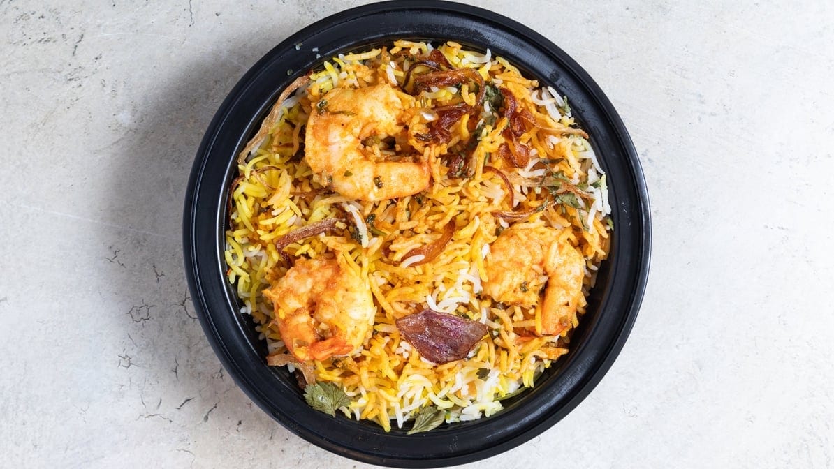Shrimp Biryani.