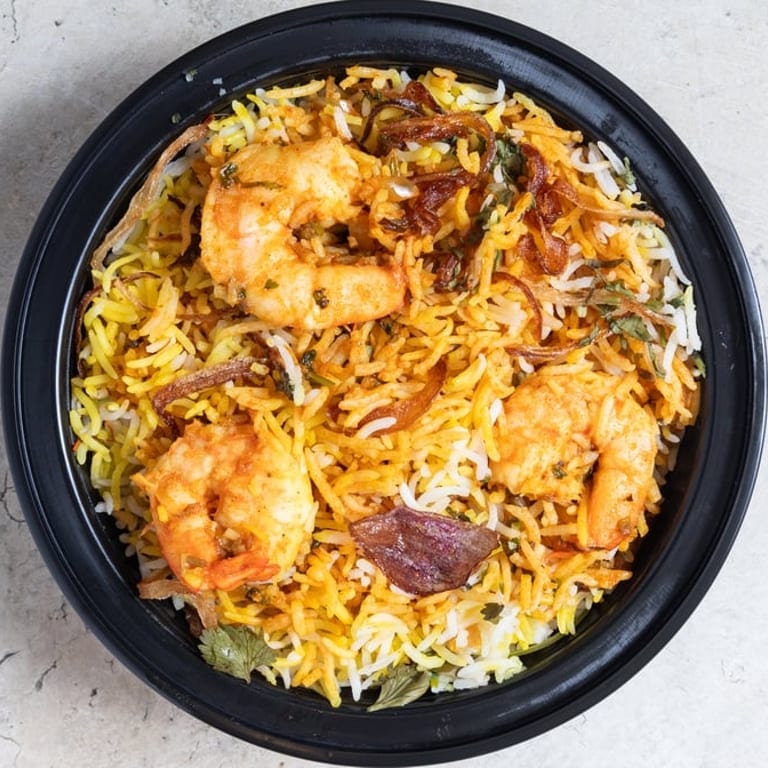 Delicious Shrimp Biryani and More