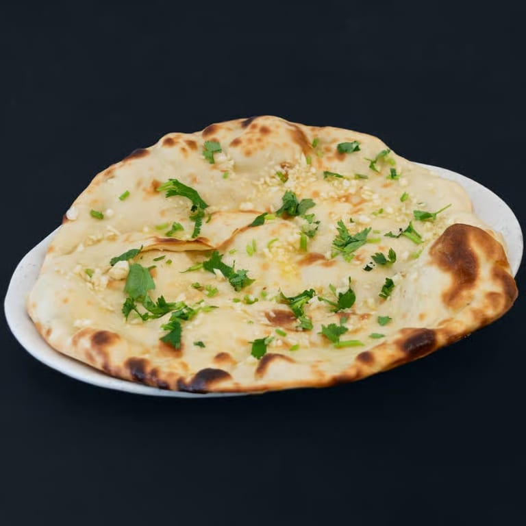 Delicious Garlic Naan Awaits