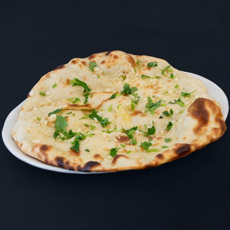 Delicious Garlic Naan Awaits
