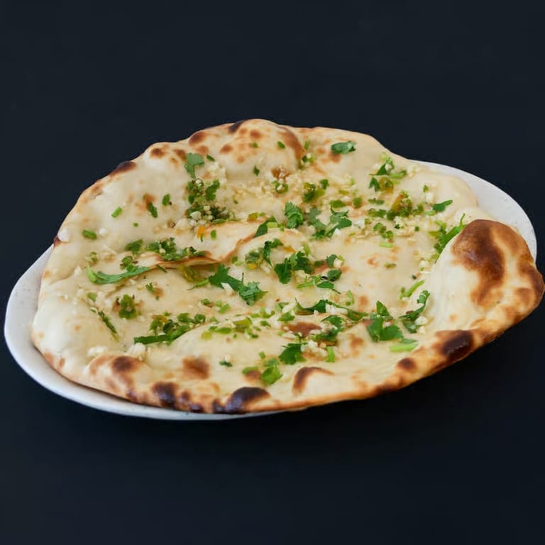 Delicious Garlic Naan Awaits