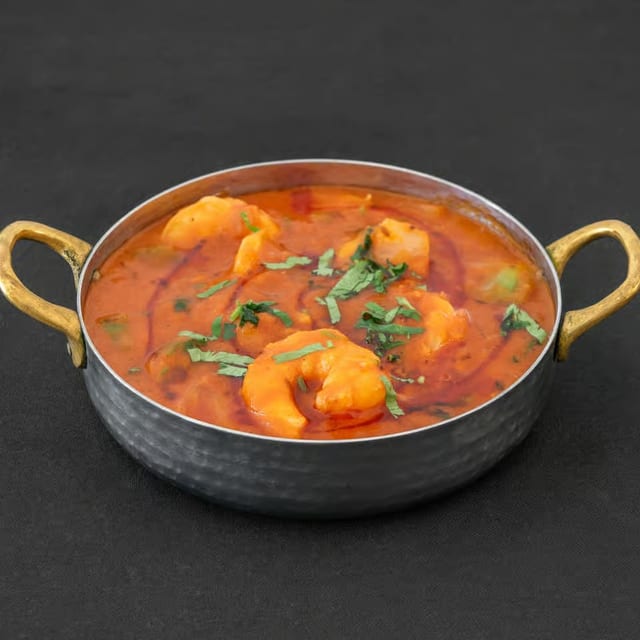 Garlic Bhuna Shrimp.