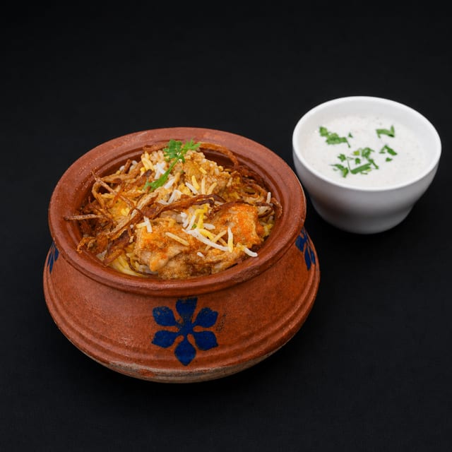 Dum Pukht Chicken Biryani.