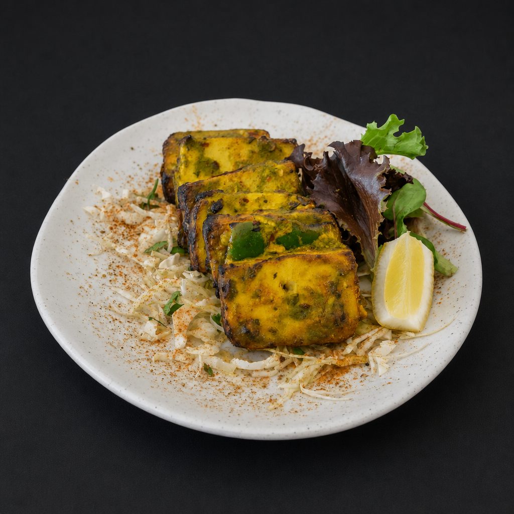 Pudina Paneer Tikka.