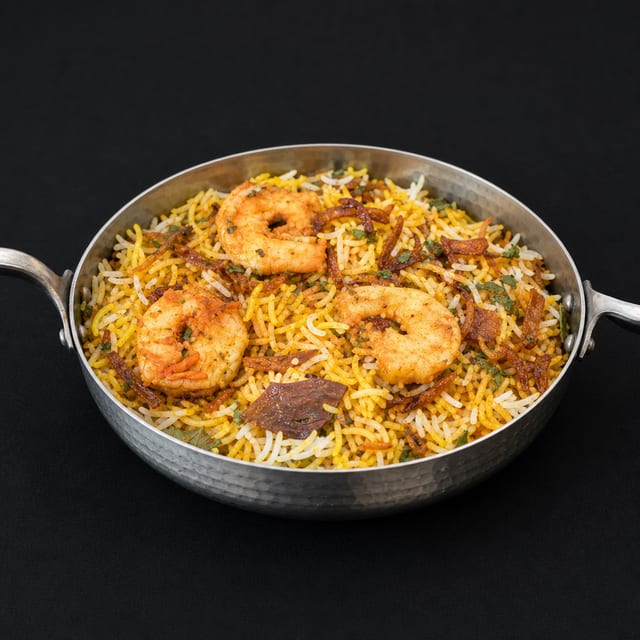 Shrimp Biryani.