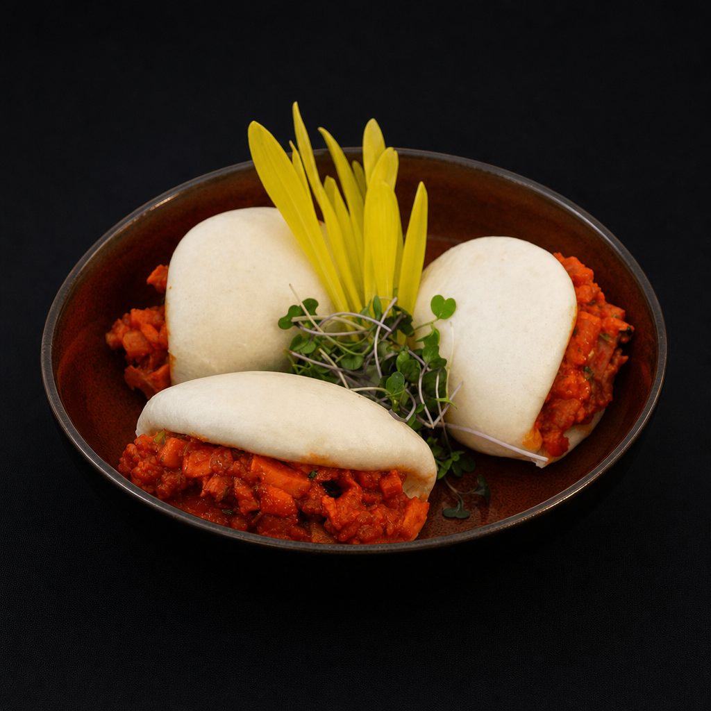 Truffle Bhuna Chicken Bao Buns (3).