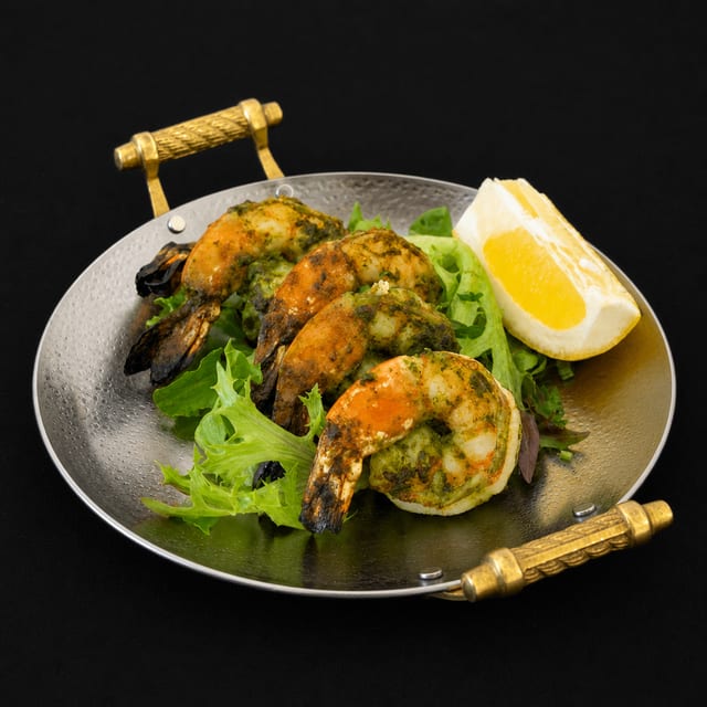 Mango Tulsi Prawns.