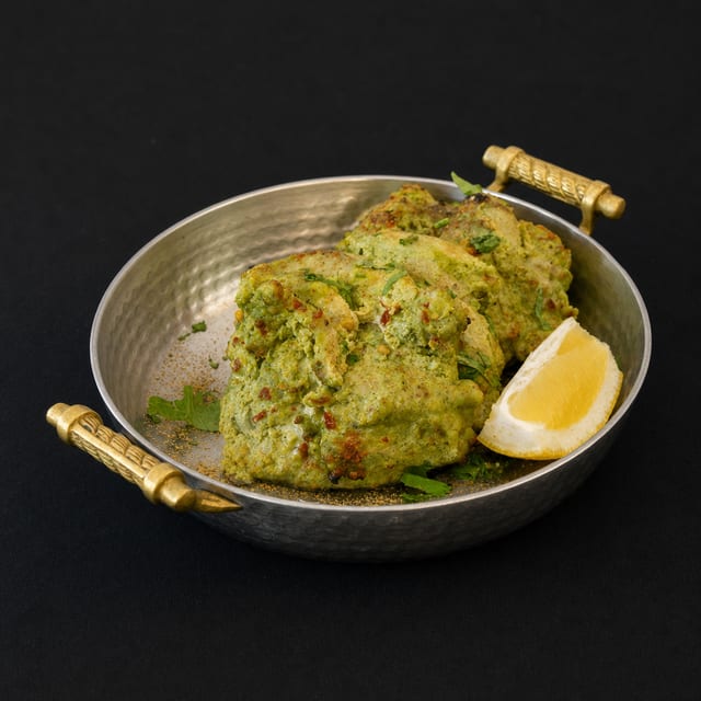 Hariyali Chicken Tikka.