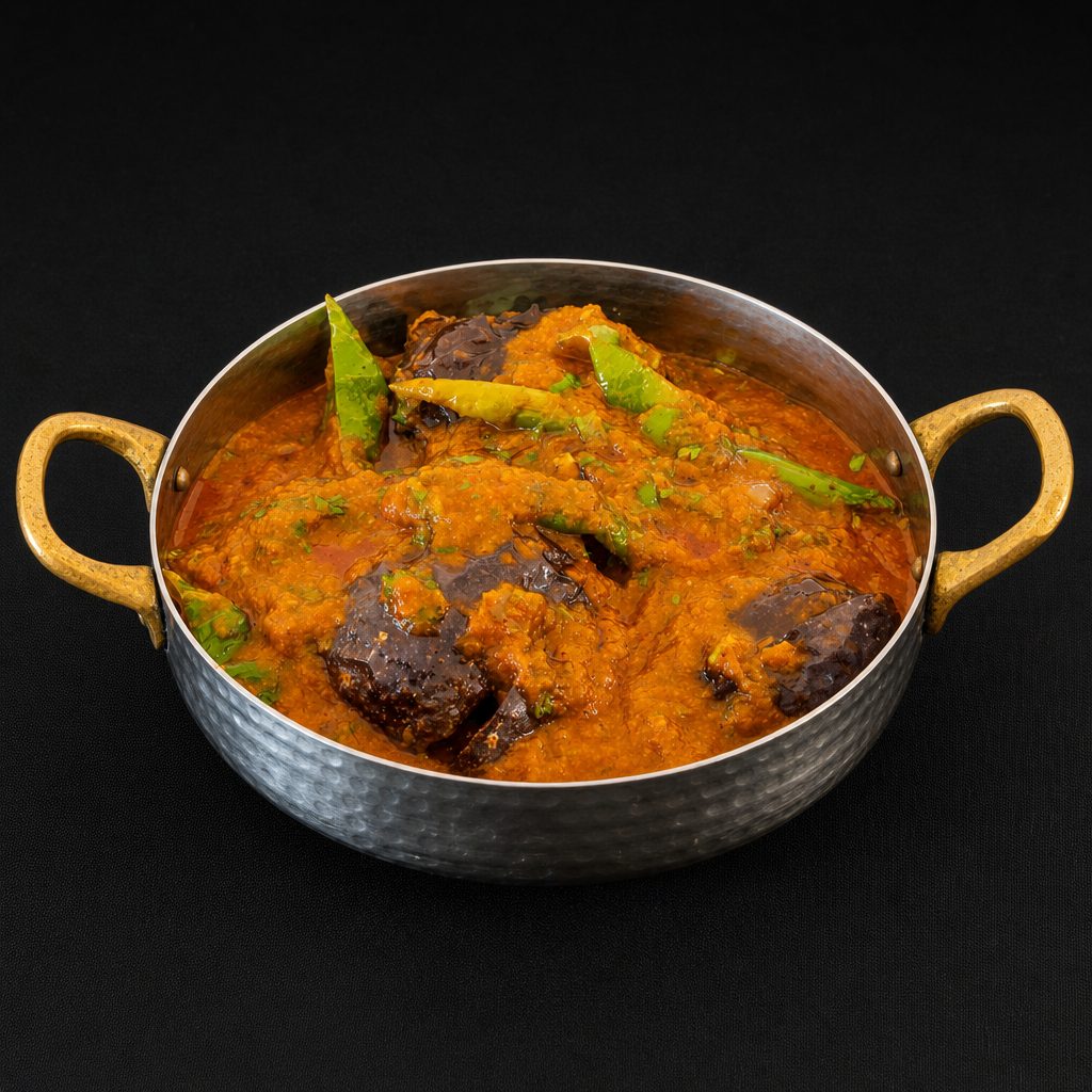 Mirchi Baingan Ka Salan (Vegan).