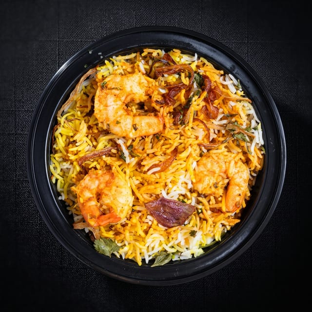 Shrimp Biryani.