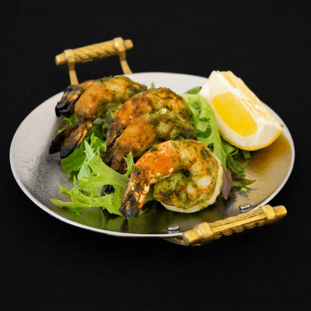 Mango Tulsi Prawns.