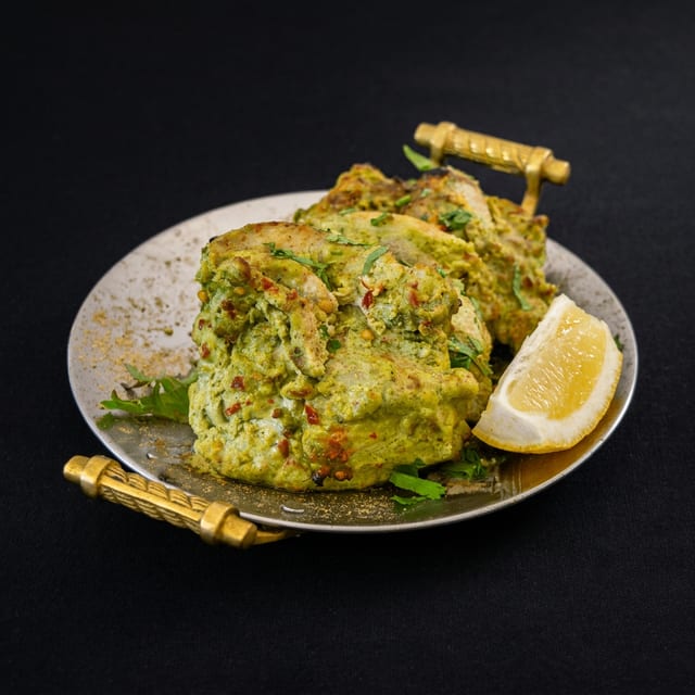Hariyali Chicken Tikka.