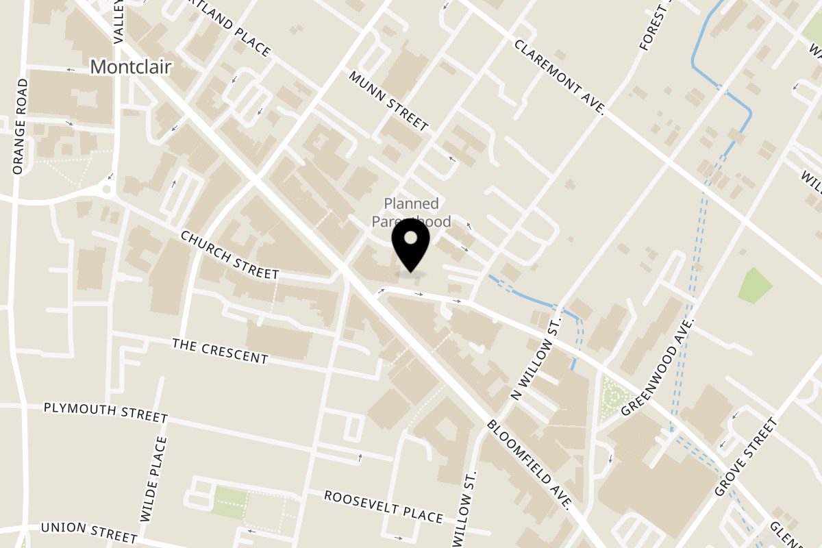 Map showing the location of Jalwa: Modern Indian Dining Contact on 215 Glenridge Ave in Montclair